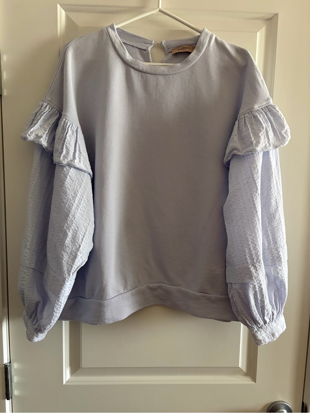 Twinset Milano Ruffled Sleeve Sweater